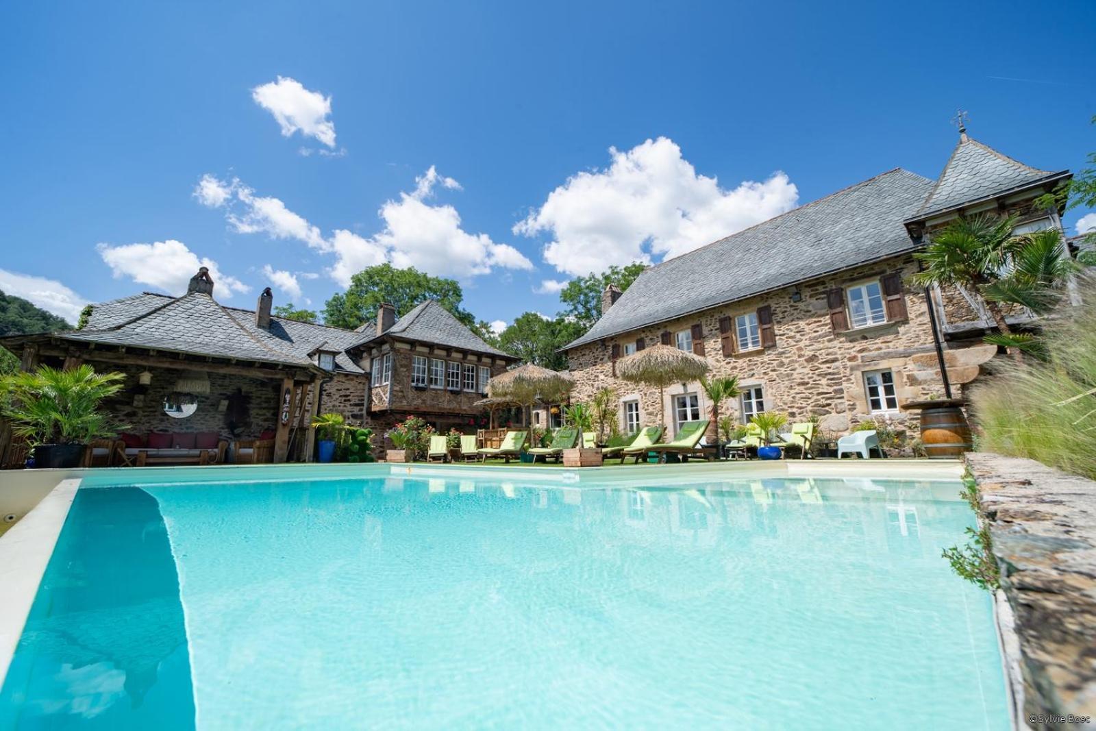 ホテル Chateau De Longcol La Fouillade エクステリア 写真