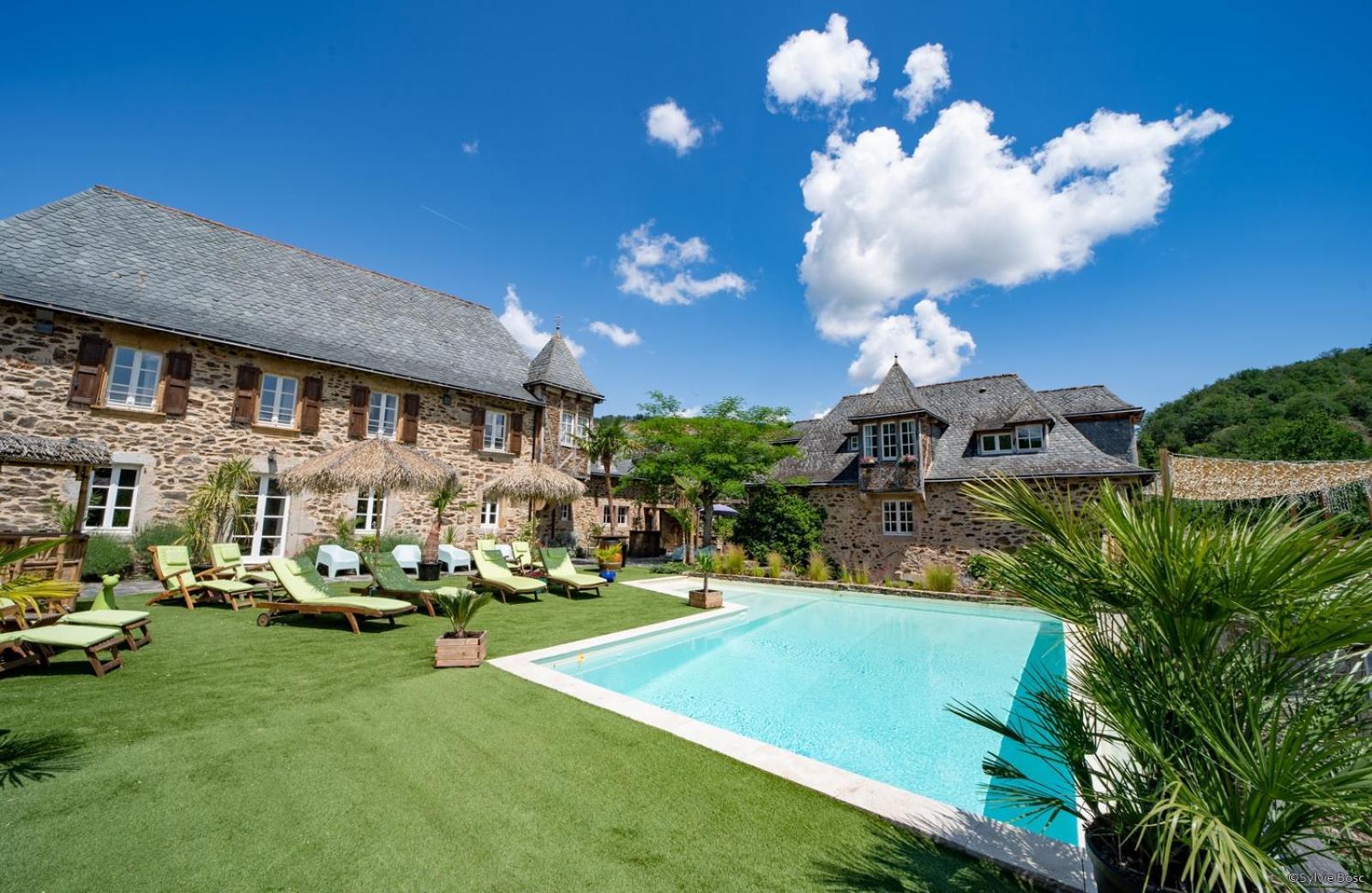 ホテル Chateau De Longcol La Fouillade エクステリア 写真
