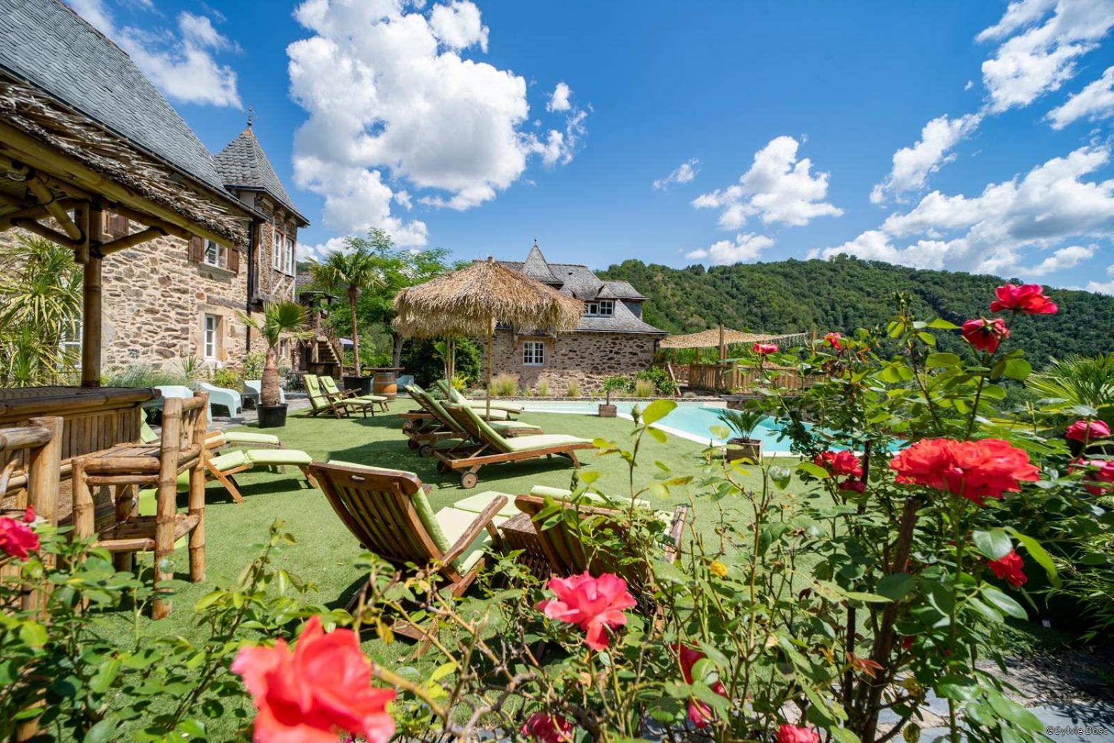ホテル Chateau De Longcol La Fouillade エクステリア 写真
